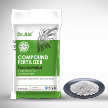 DR Aid personalizado de alta calidad totalmente soluble en agua 25 10 5 fertilizante NPK para algodón Xinjiang